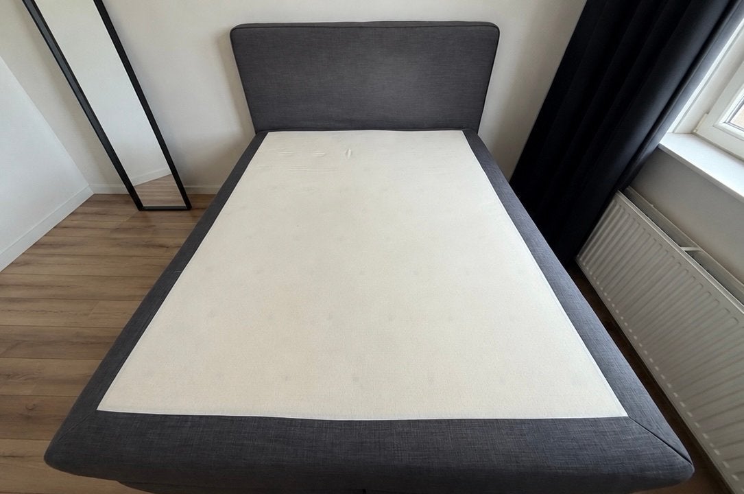 IKEA DUNVIK bed 160x200 met hoge pootjes, Ophalen, Gebruikt, Tweepersoons, 200 cm