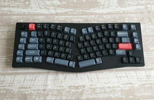Keychron V10 knob edition QWERTY met extra switches, Computers en Software, Keychron, Hot-swappable, Ophalen of Verzenden, Zo goed als nieuw