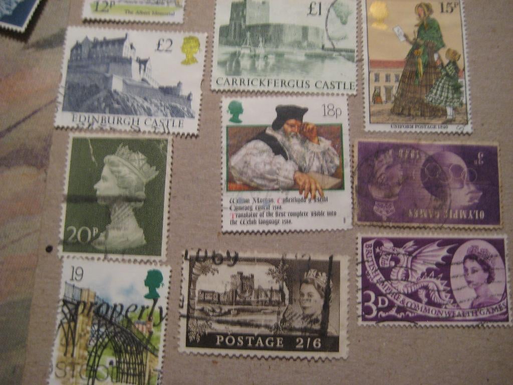 100 postzegels Groot Brittannië, Ophalen of Verzenden, Gestempeld