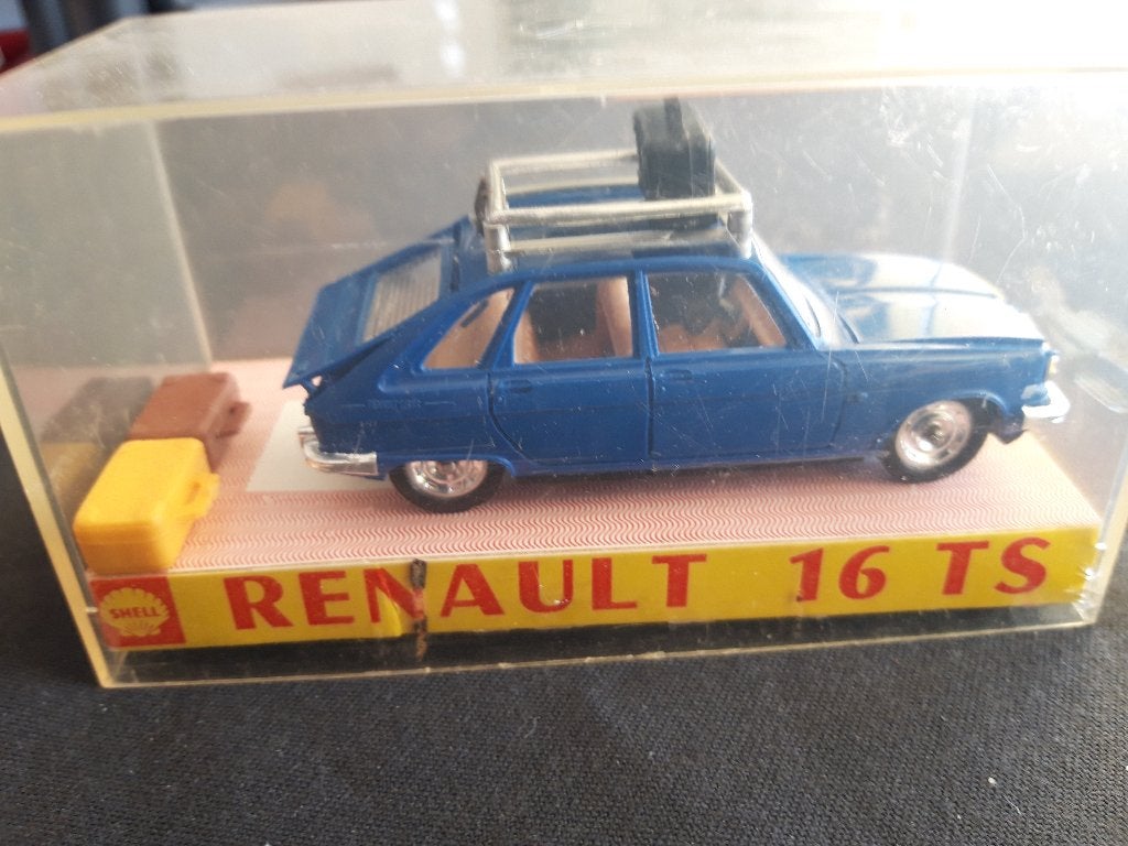 Renault 16 TS blauw – Minialuxe SHELL – 1:43, Ophalen of Verzenden, Zo goed als nieuw, Auto, Overige merken
