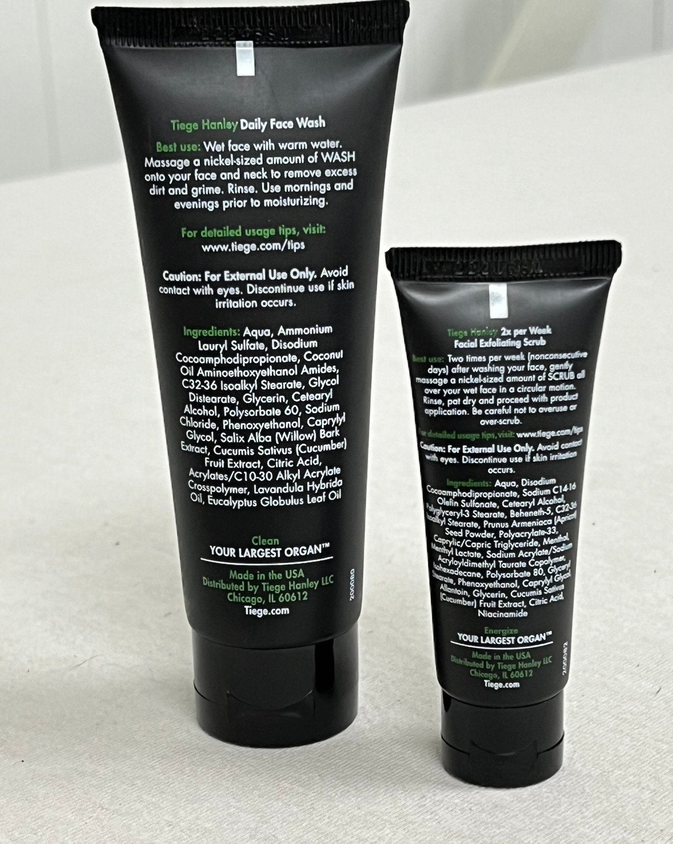 Tiege Hanley Daily face wash + scrub gezichtsreiniging man, Gehele gezicht, Nieuw, Ophalen of Verzenden, H