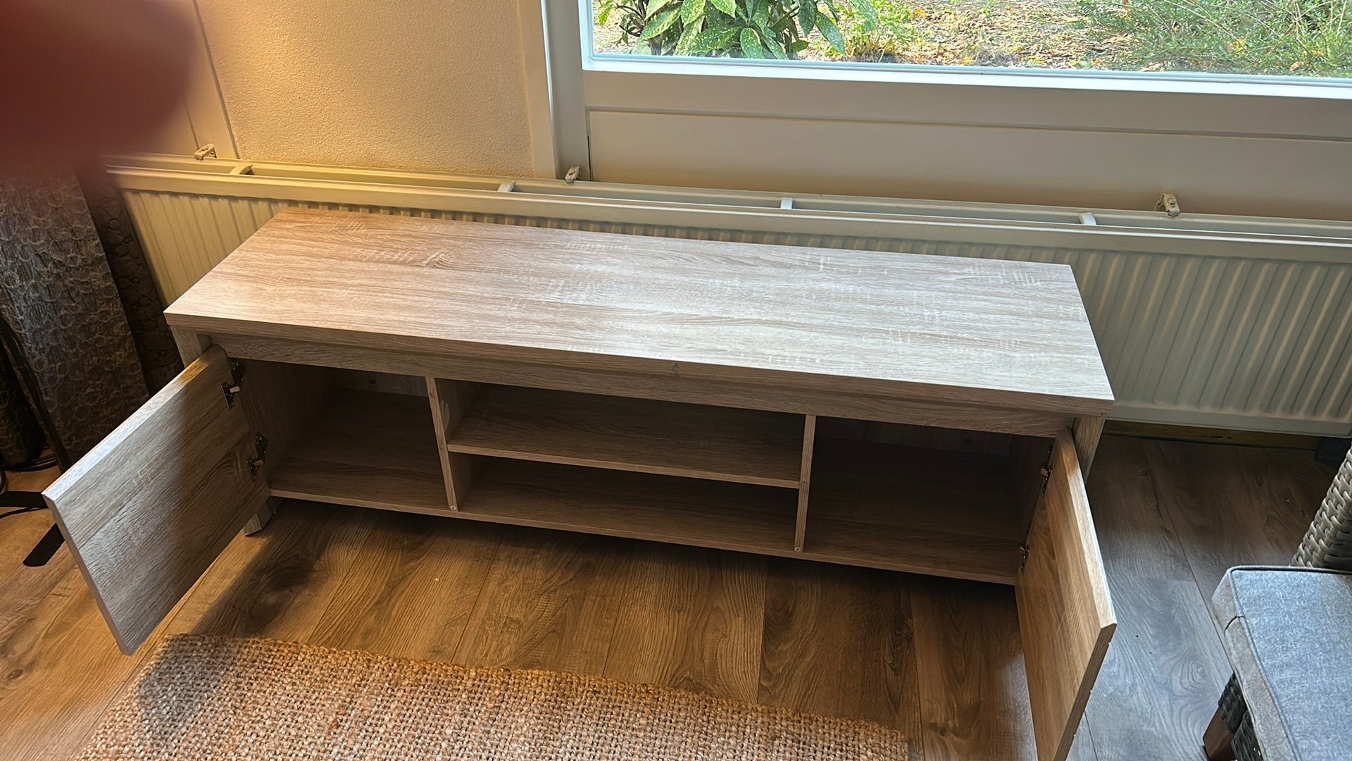 Tv kastje licht eiken, Huis en Inrichting, Ophalen, Gebruikt, Eikenhout, 50 tot 100 cm