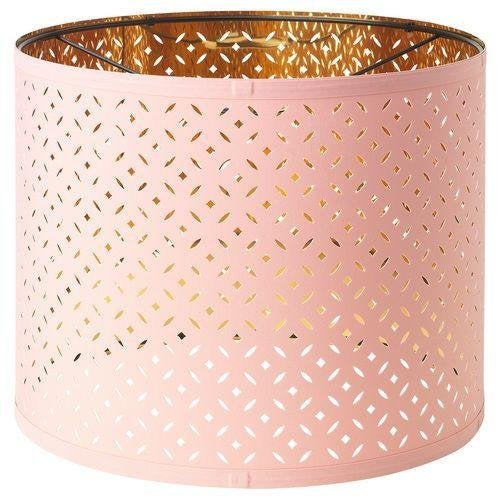 IKEA NYMÖ lampenkap roze (bieden mag), Ophalen, Zo goed als nieuw, Roze, Rond
