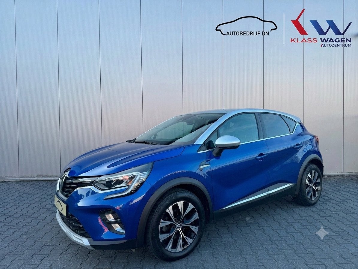 Renault Captur 1.3 mild hybrid 140 techno Camera / Led / Nav, Auto's, Renault, Voorwielaandrijving, Stof, Gebruikt, Blauw