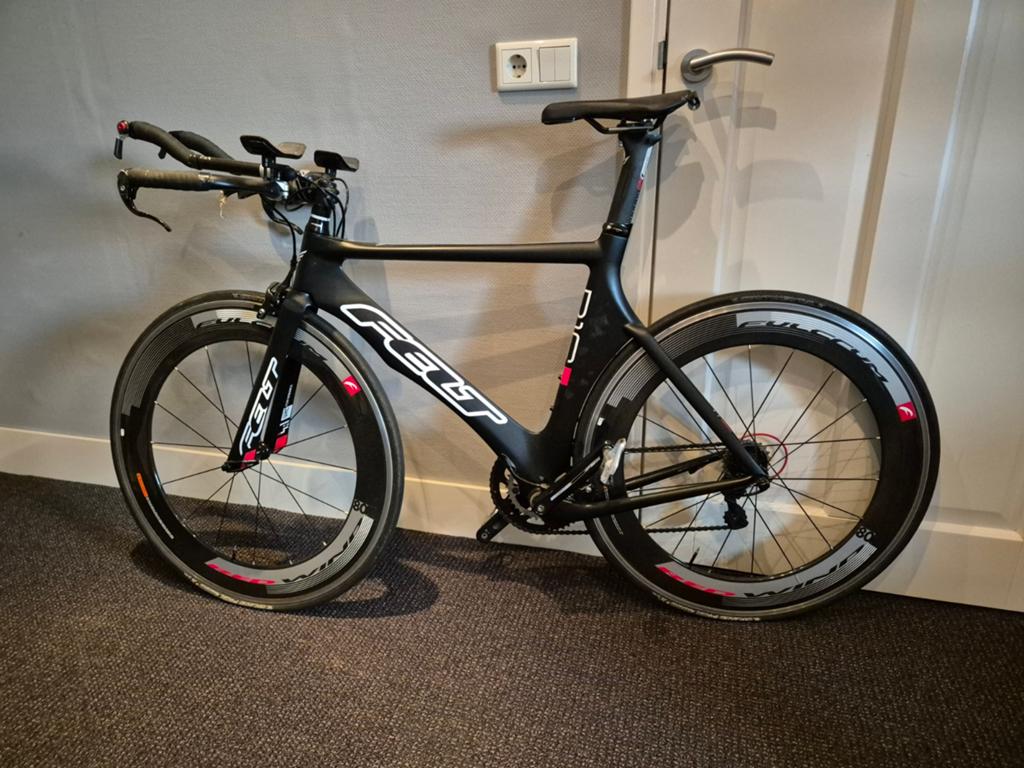 Triatlon tijdritfiets, Fietsen en Brommers, Gebruikt, Heren, 15 tot 20 versnellingen, 53 tot 57 cm