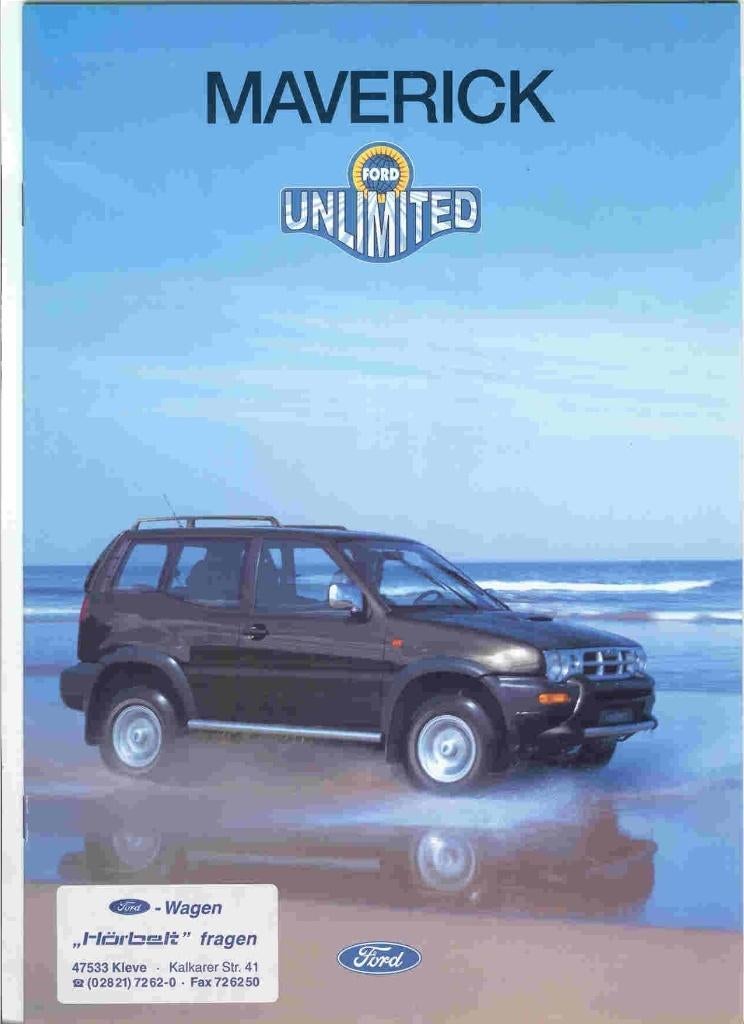 Ford Maverick 4x4 'Ford Unlimited' (dec. 1996), Ophalen of Verzenden, Nieuw, Ford
