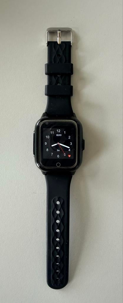 1 of 2 4G GPS Horloge met Videobellen - Zwart, Sieraden, Tassen en Uiterlijk, Smartwatches, Zwart, Ophalen of Verzenden, Zo goed als nieuw