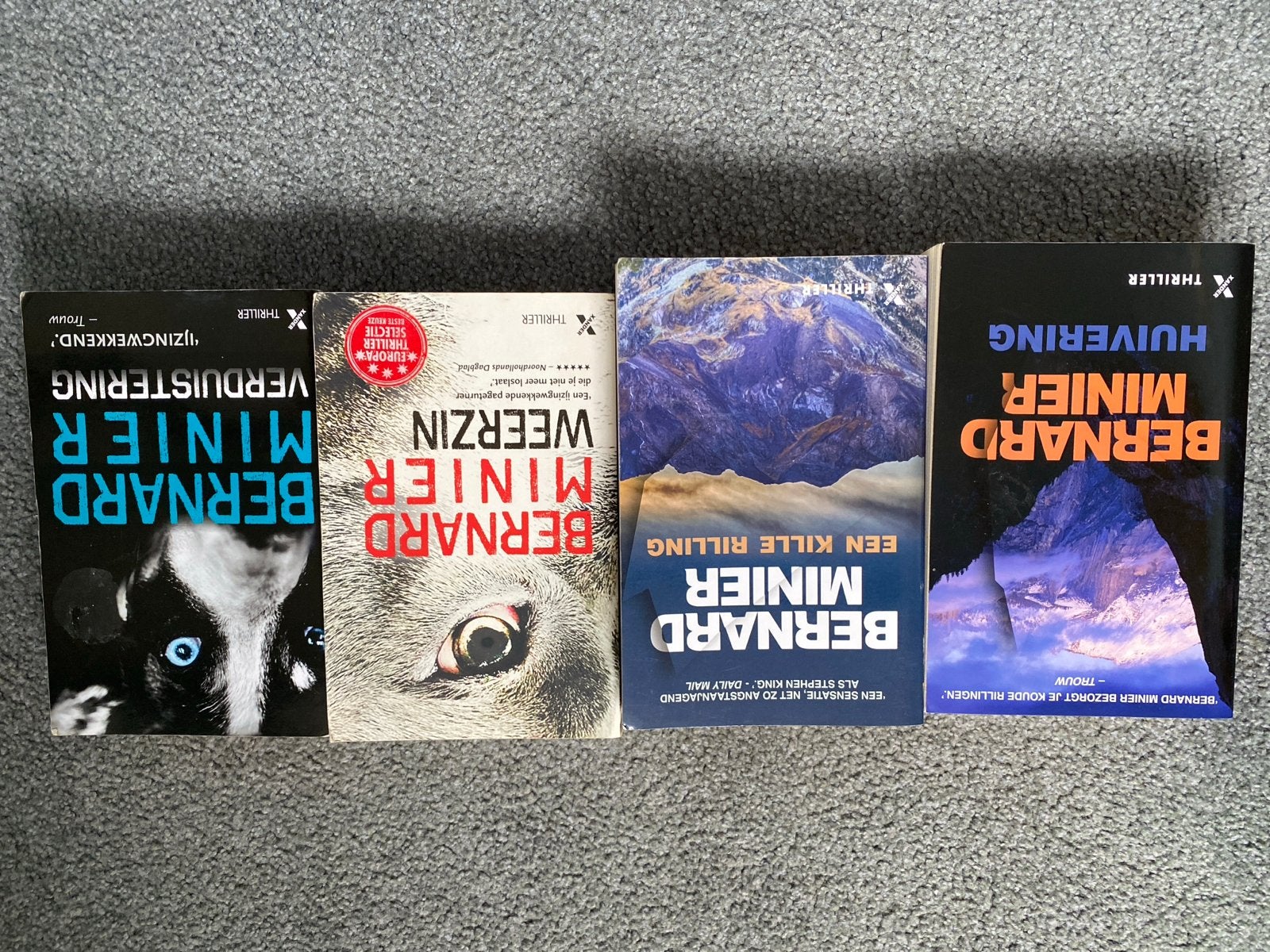 Bernard Minier Thriller Boeken - 4-delige set, Boeken, Ophalen of Verzenden, Zo goed als nieuw, Europa overig