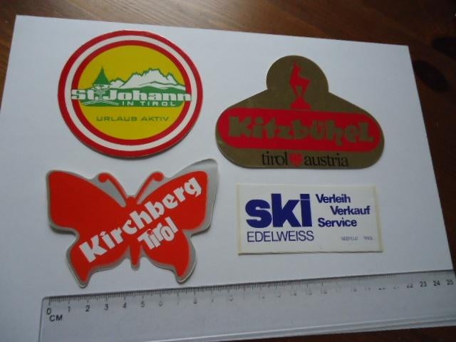 sticker oud Tirol Oostenrijk austria kirchberg kitzbuhel ski, Verzenden, Zo goed als nieuw, Bedrijf of Vereniging