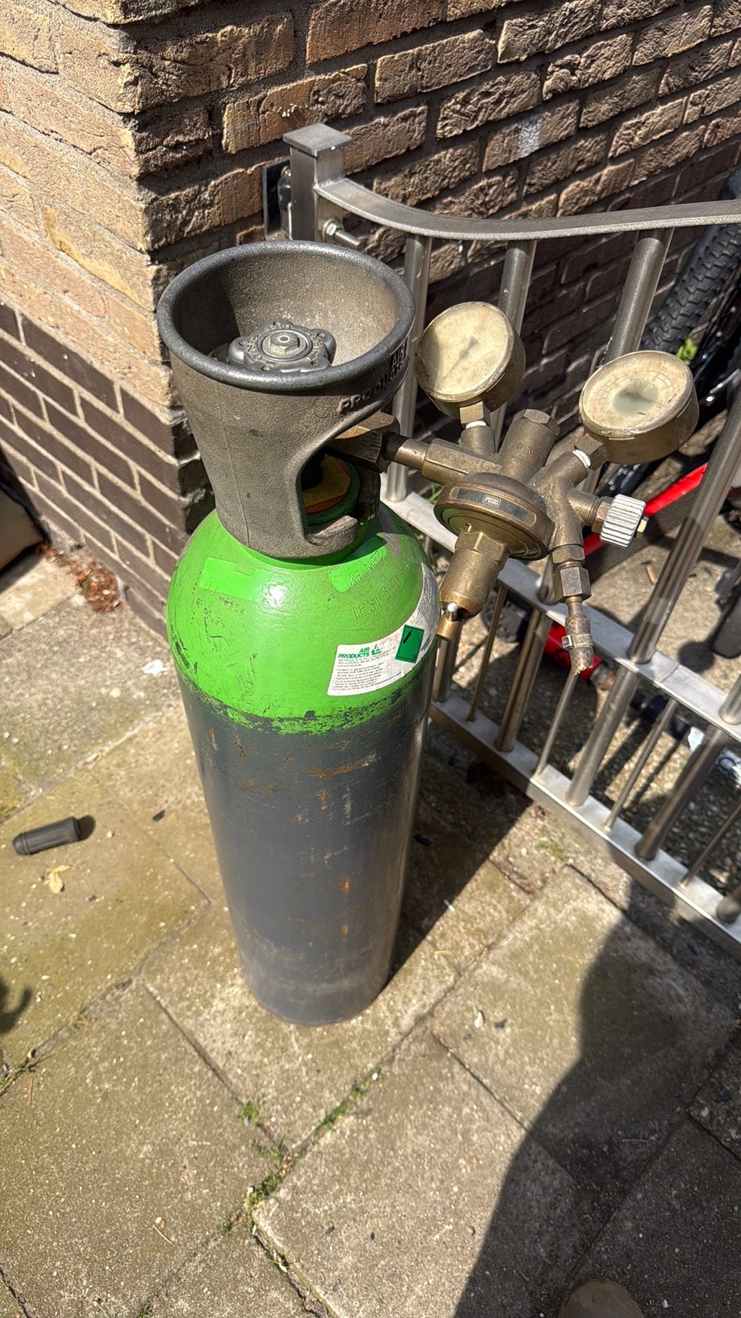 Gasfles co2 argonmix, Ophalen, Zo goed als nieuw, 250 ampère of meer, Co2