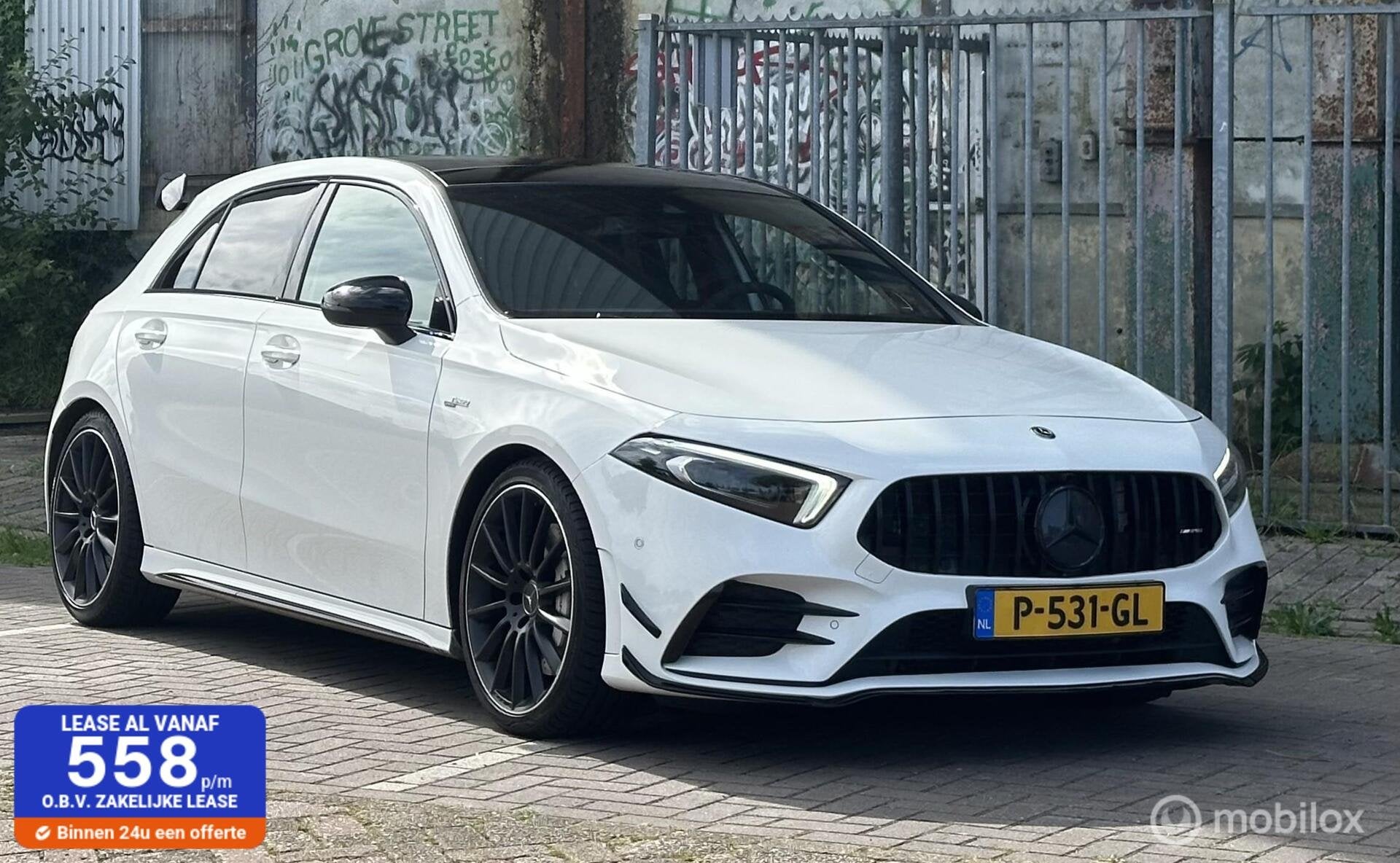 Mercedes A-klasse AMG 35 4MATIC| Goed onderhouden| PANO, Automaat, Euro 6, 4 cilinders, Wit