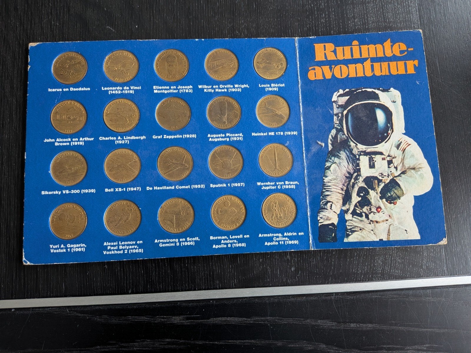 Shell Ruimteavontuur Penningen Verzameling 1969, Ophalen of Verzenden