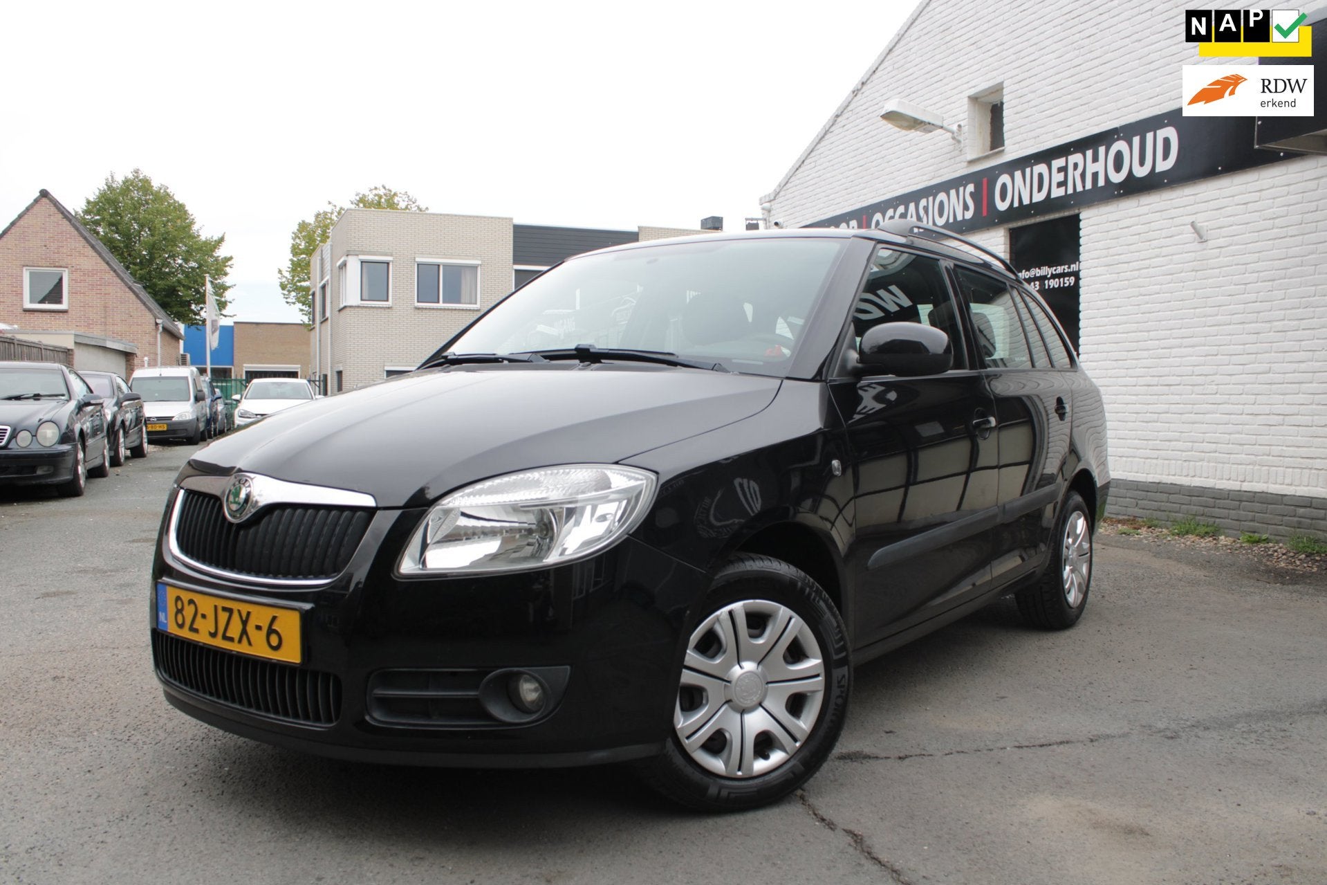 Skoda Fabia Combi 1.4-16V Ambition | Airco | Cruise Control, Auto's, Skoda, Voorwielaandrijving, Zwart, Zwart, Origineel Nederlands