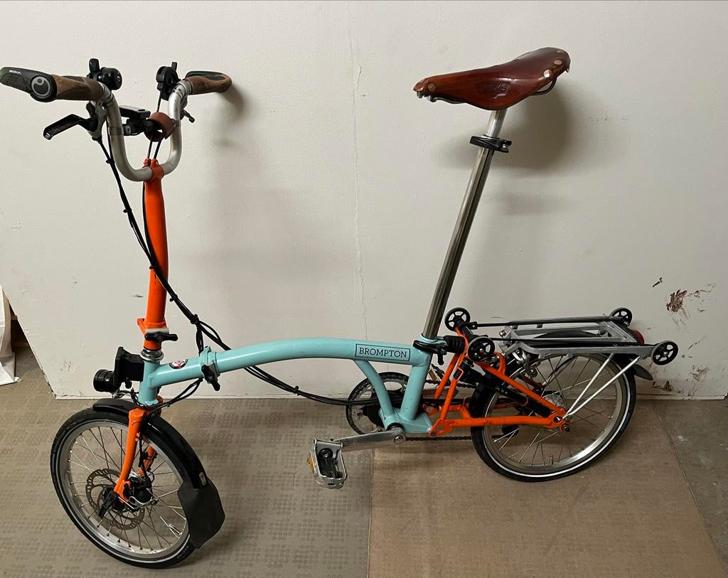 Brompton H6R 12 versnellingen, Schlumpf, Son dynamo & Brooks, Fietsen en Brommers, Fietsen | Vouwfietsen, Ophalen, Gebruikt, Brompton