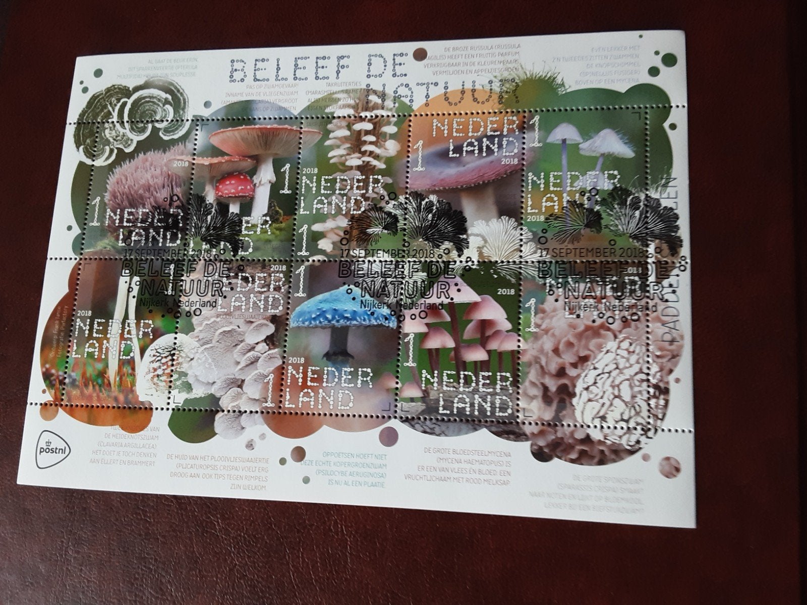 Beleef de natuur jaar 2018 Gestempeld, Ophalen of Verzenden