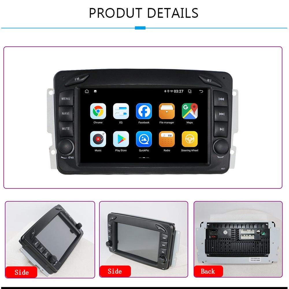 CarPlay Android Radio Mercedes C-Klasse W203 (2002-2004), Ophalen of Verzenden, Nieuw