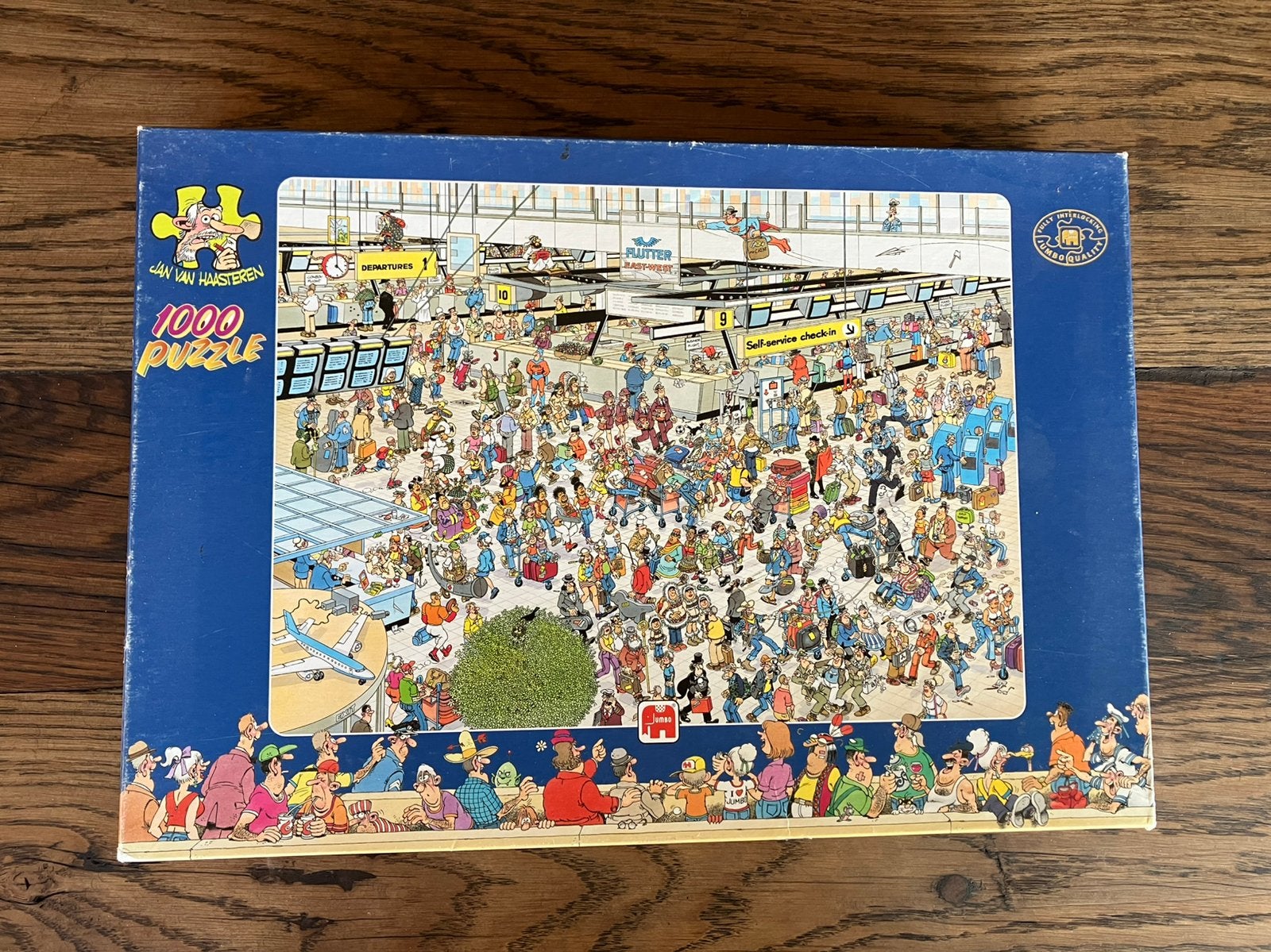 Jan van Haasteren legpuzzel “Vertrekhal” 1000 st. compleet, Ophalen, 500 t/m 1500 stukjes, Zo goed als nieuw