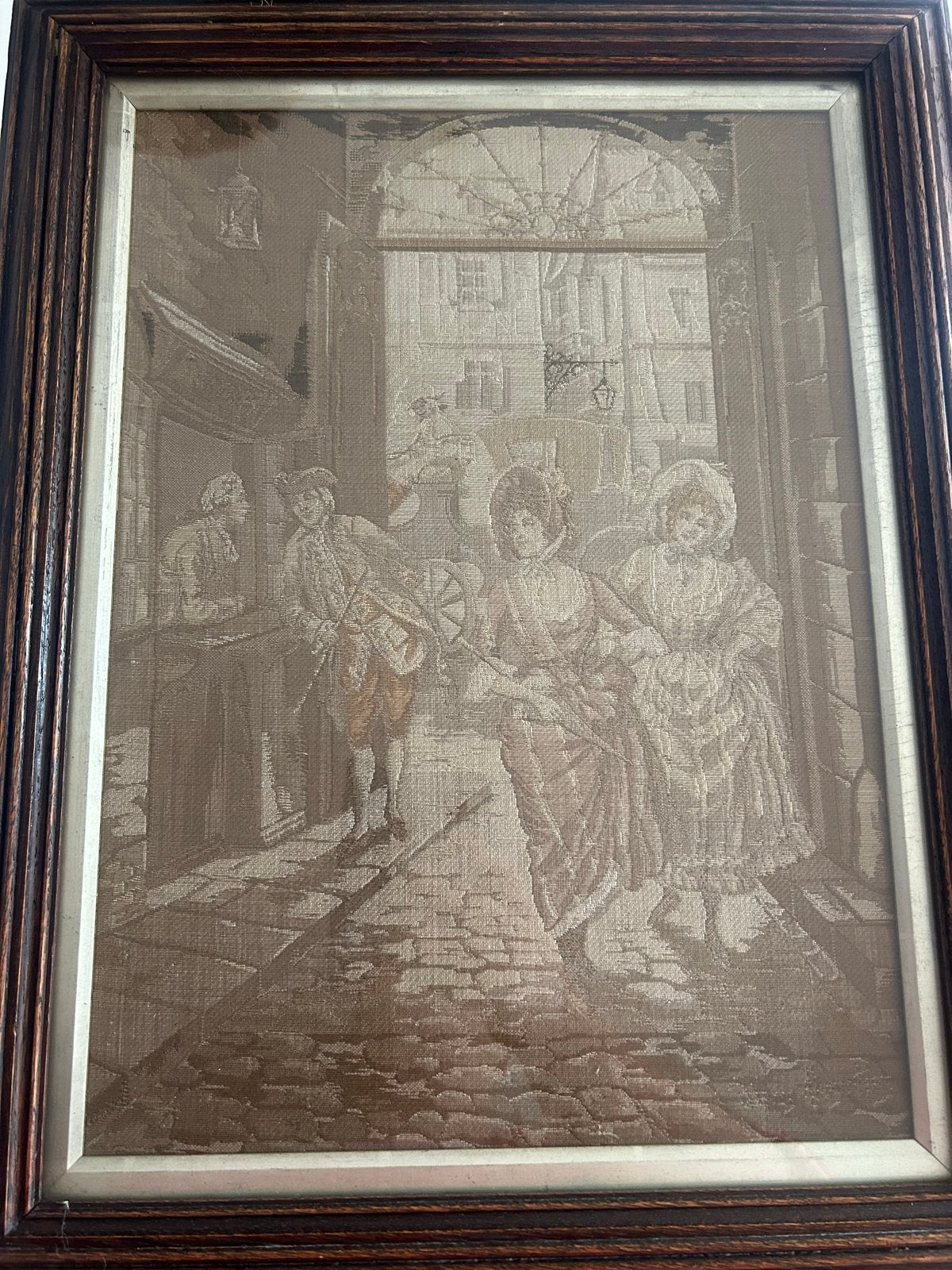 2x Vintage wandtapijt / goblin in lijst, Ophalen