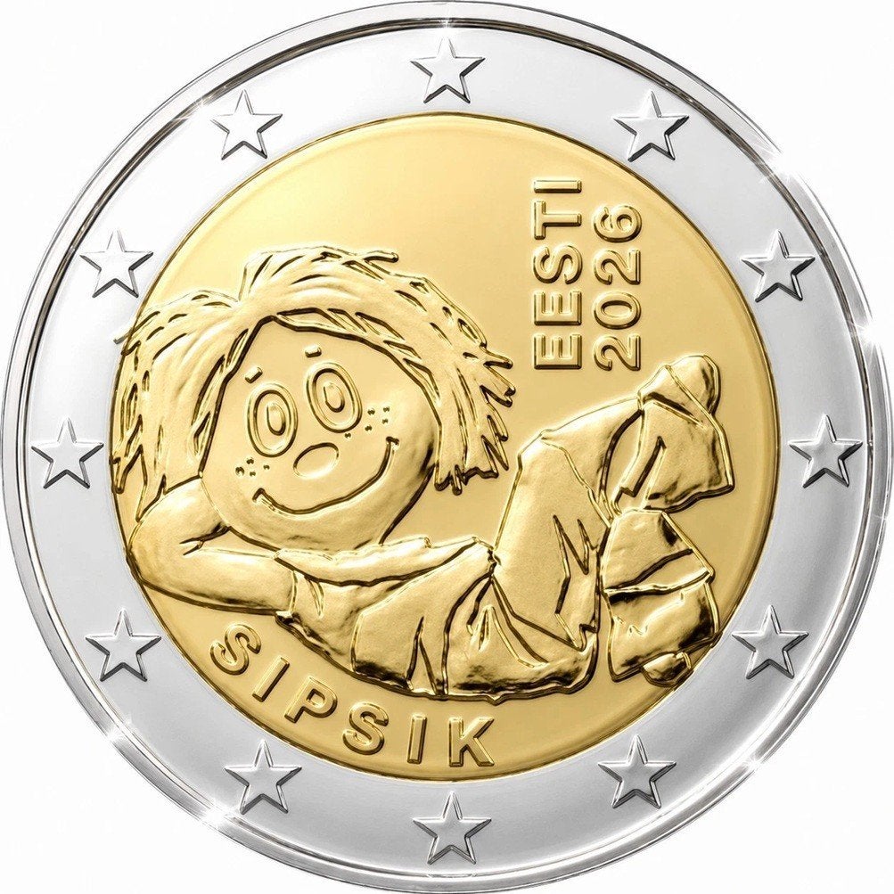 Estland 2026 - Sipsik - 2 euro UNC, Ophalen of Verzenden, Estland, 2 euro, Losse munt