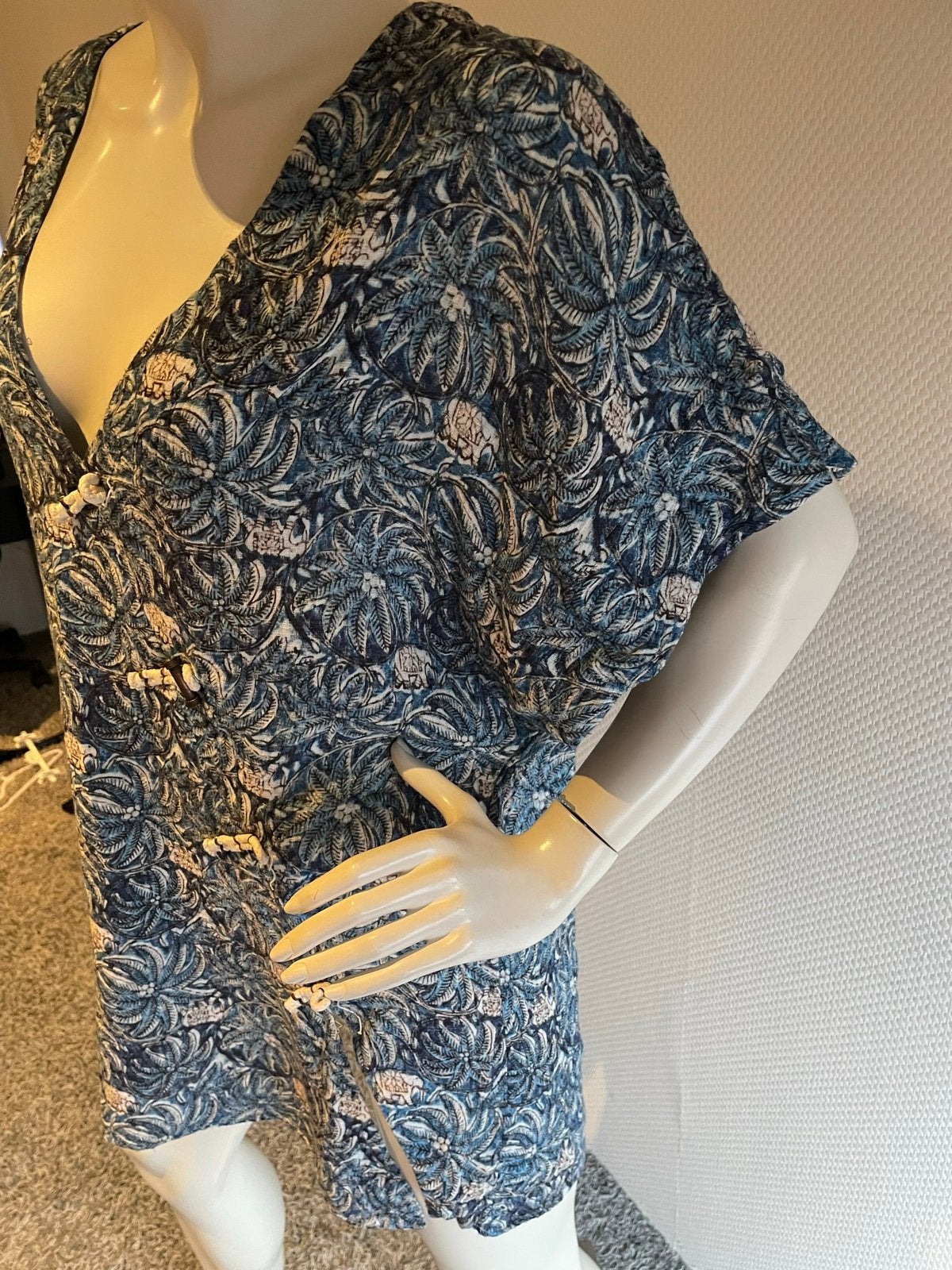 Vix paulahermanny blouse met aparte sluiting maat l, Blauw, ., Maat 42/44 (L), Ophalen of Verzenden