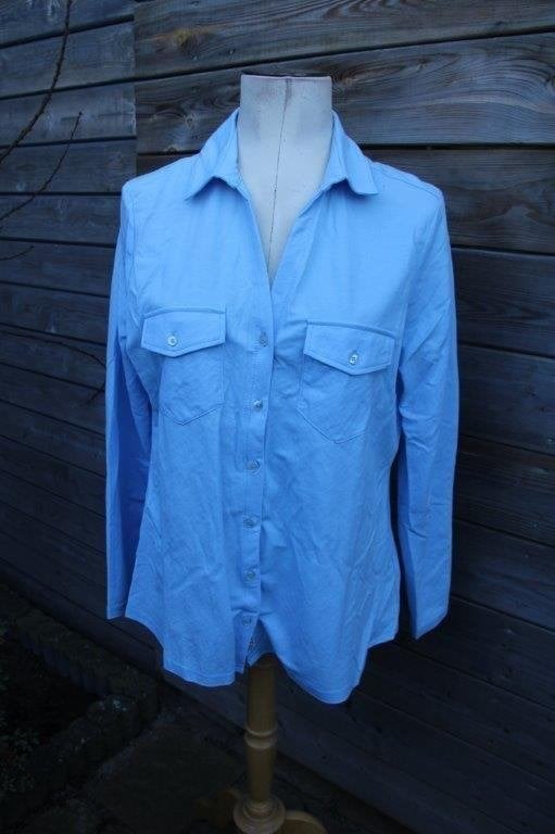 Blouse licht blauw Andcowoman mt XL Vaste prijs, Blauw, Maat 46/48 (XL) of groter, Ophalen of Verzenden, Zo goed als nieuw
