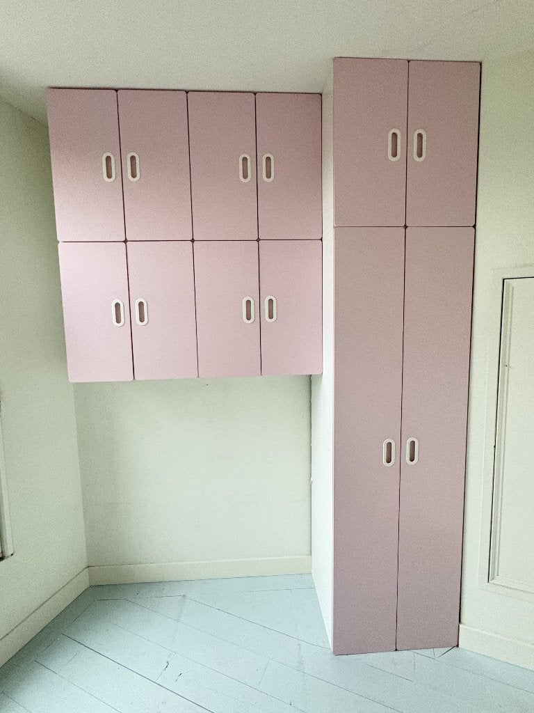IKEA STUVA / FRITIDS ::: opbergbanken 3x + muurkasten, Ophalen, Gebruikt, 50 tot 70 cm, 105 cm of meer