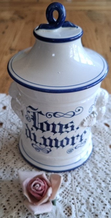 Decoratieve Italiaanse pot Tons di more , bramenpot, Antiek en Kunst, Curiosa en Brocante, Ophalen of Verzenden