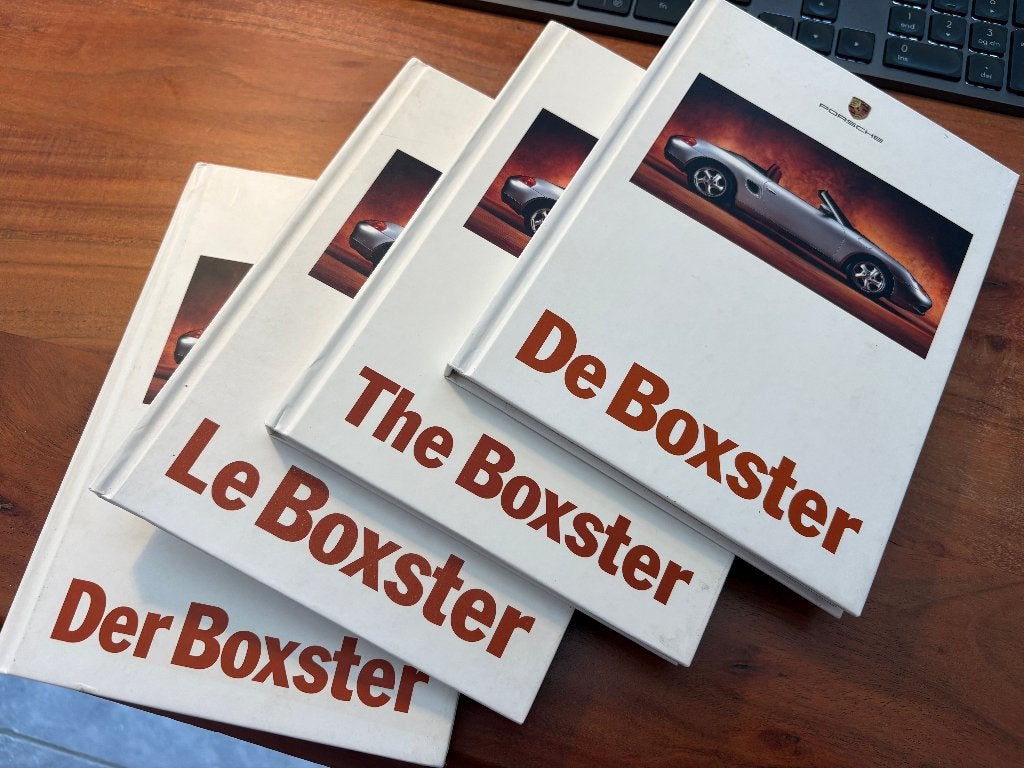 Set van 4x Brochure Porsche Boxster 1996 | NL-DE-FR-EN, Boeken, Gelezen, Porsche, Ophalen of Verzenden, Porsche