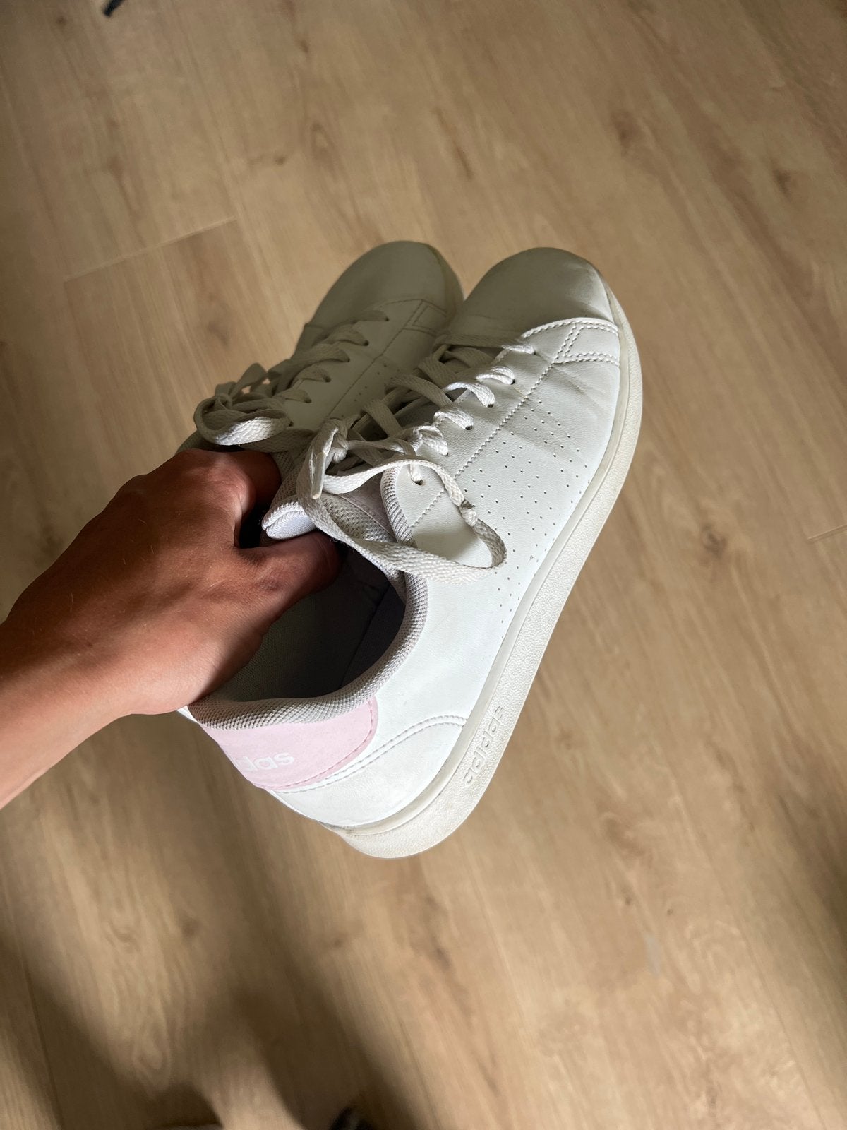 Adidas sneakers stan smith roze (38), Ophalen of Verzenden, Gedragen, Wit, Sneakers of Gympen
