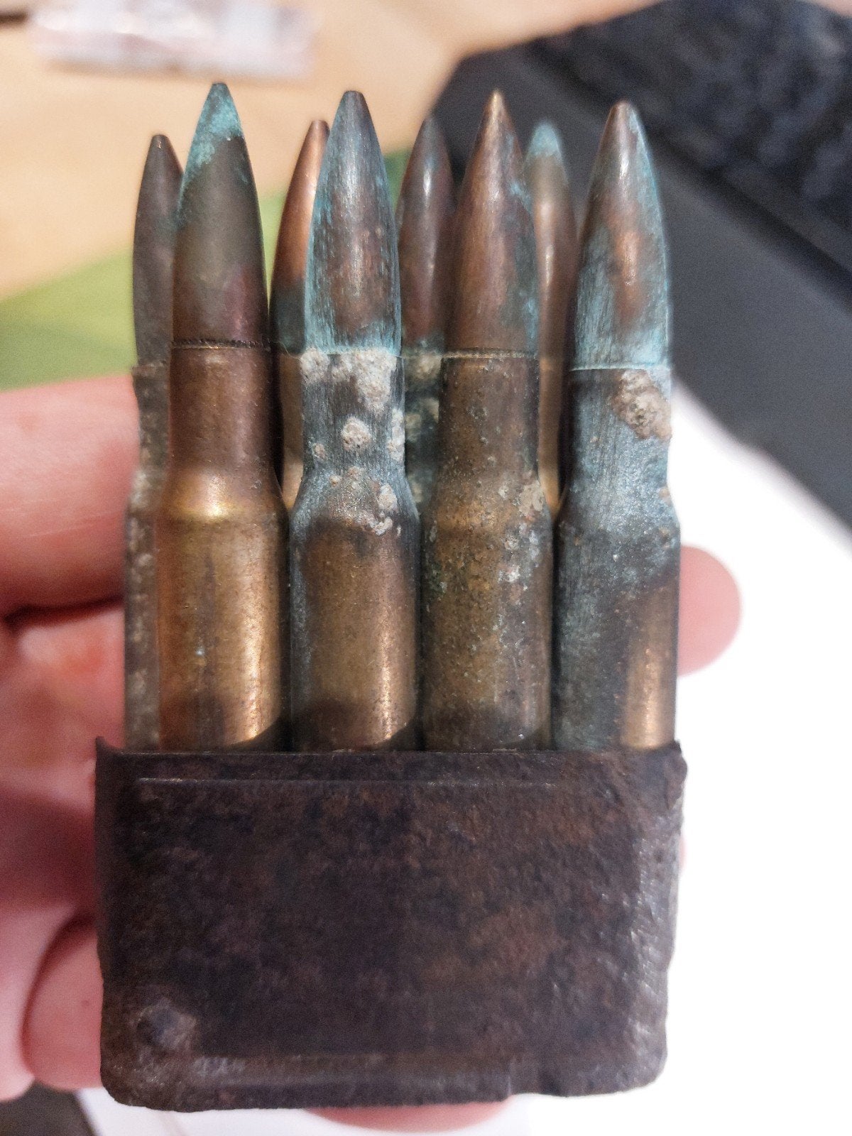 m1 garand clip RA 1944, Verzamelen, Militaria | Tweede Wereldoorlog, Ophalen of Verzenden, Amerika, Hulzen of Bodemvondsten