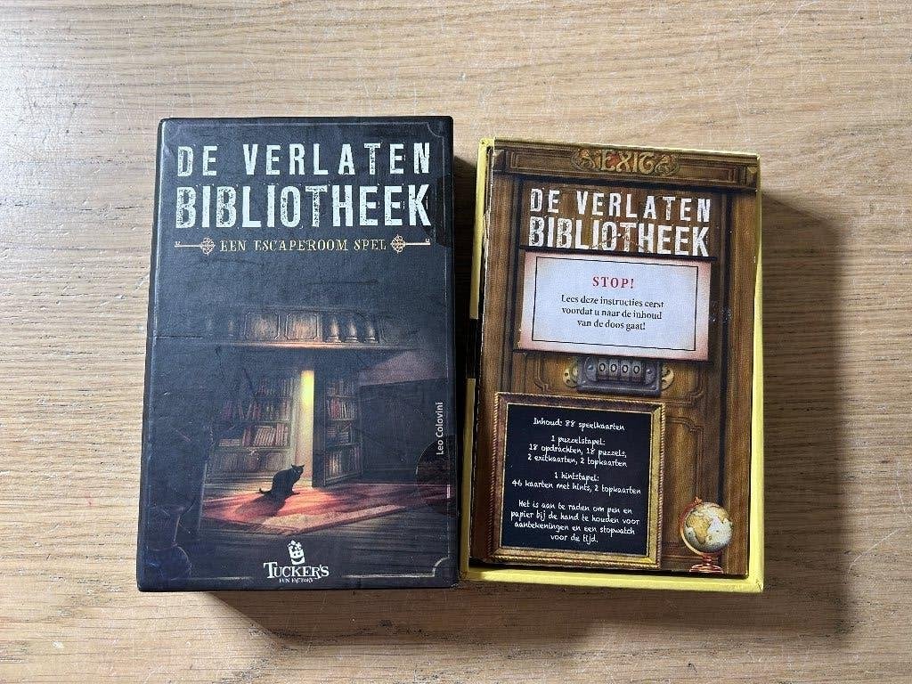 De Verlaten Bibliotheek Escaperoom Spel, Ophalen of Verzenden, Zo goed als nieuw