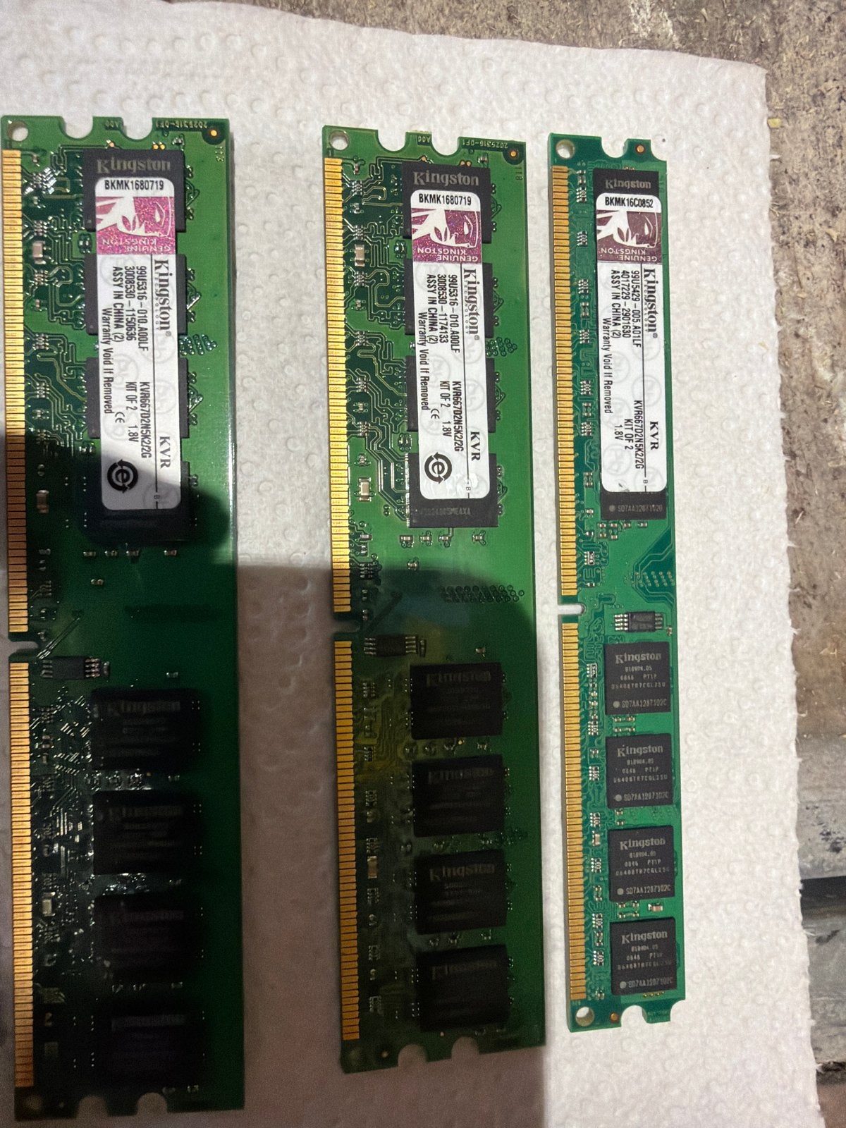 Diverse RAM Geheugenmodules - DDR2 en DDR3, Computers en Software, RAM geheugen, Ophalen, Gebruikt, Server, 8 GB