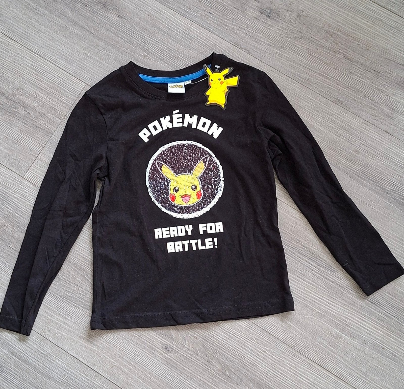 pokémon t-shirt lange mouw 110-116, Ophalen of Verzenden, Nieuw