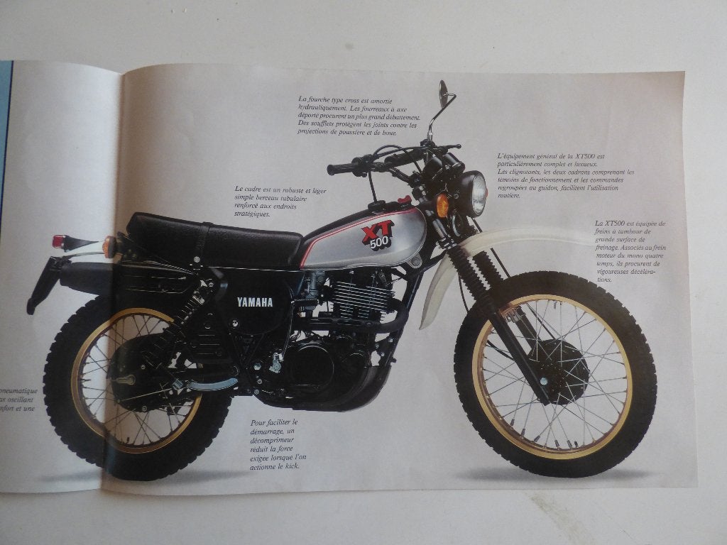 YAMAHA XT 500 FOLDER, Motoren, Ophalen of Verzenden, Yamaha