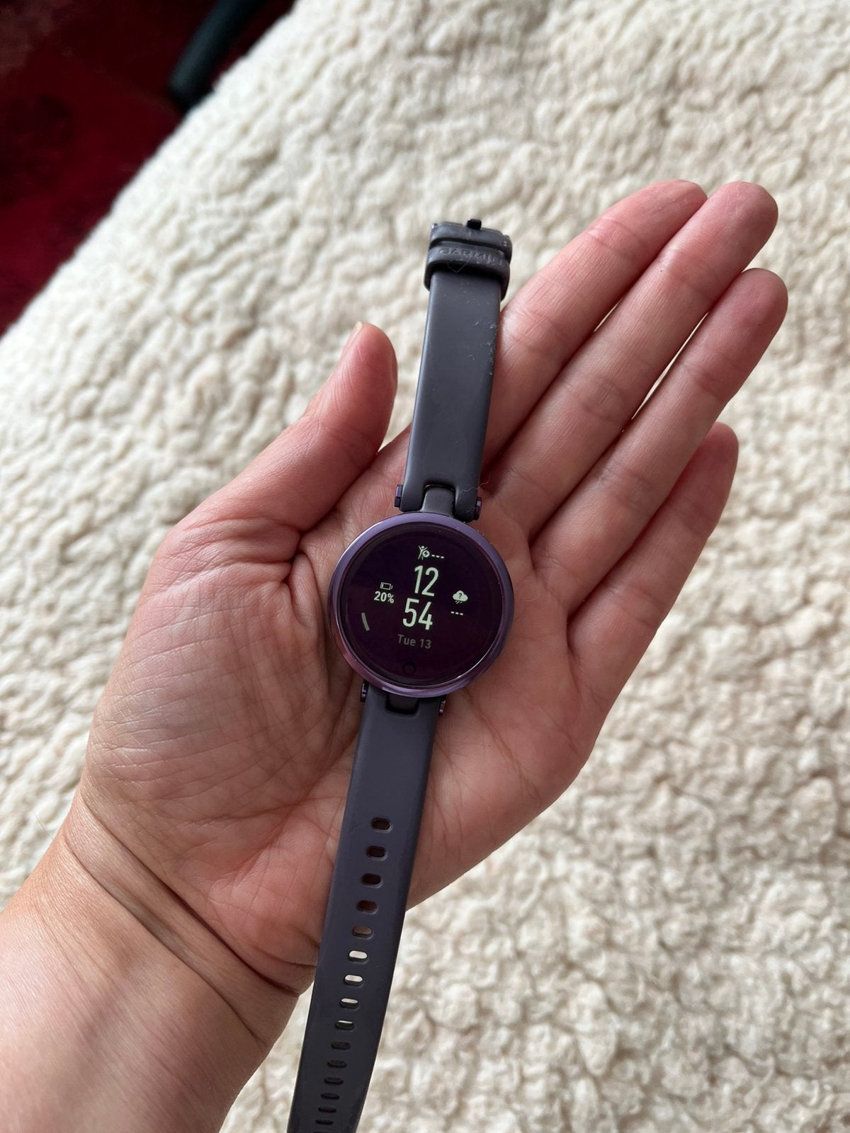 Garmin Lily, Paars, Sieraden, Tassen en Uiterlijk, Smartwatches, Ophalen, Zo goed als nieuw, Paars, Android