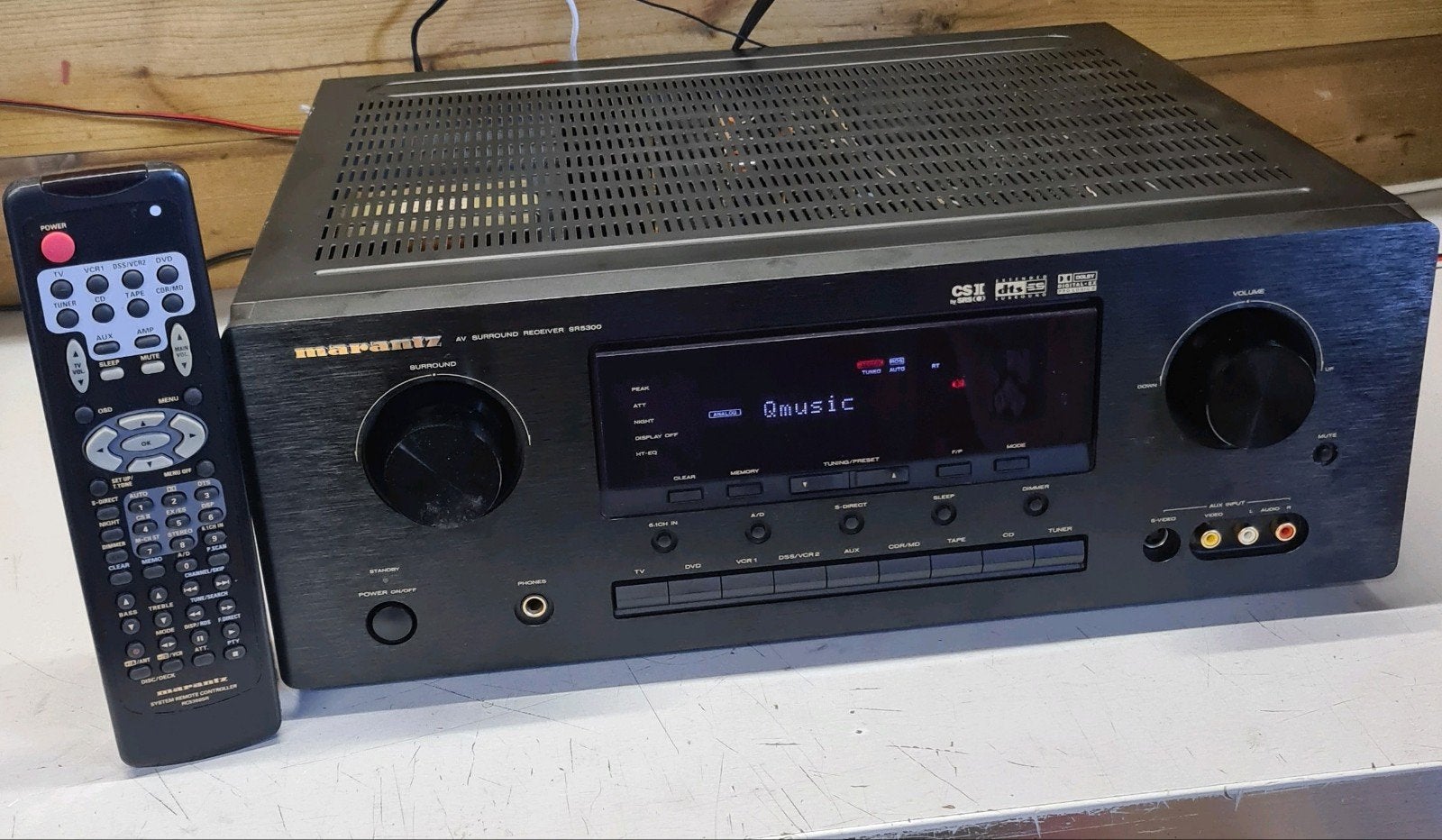 Marantz sr-5300 receiver + afstandsbediening + gebruiksaanw., Ophalen of Verzenden, Marantz