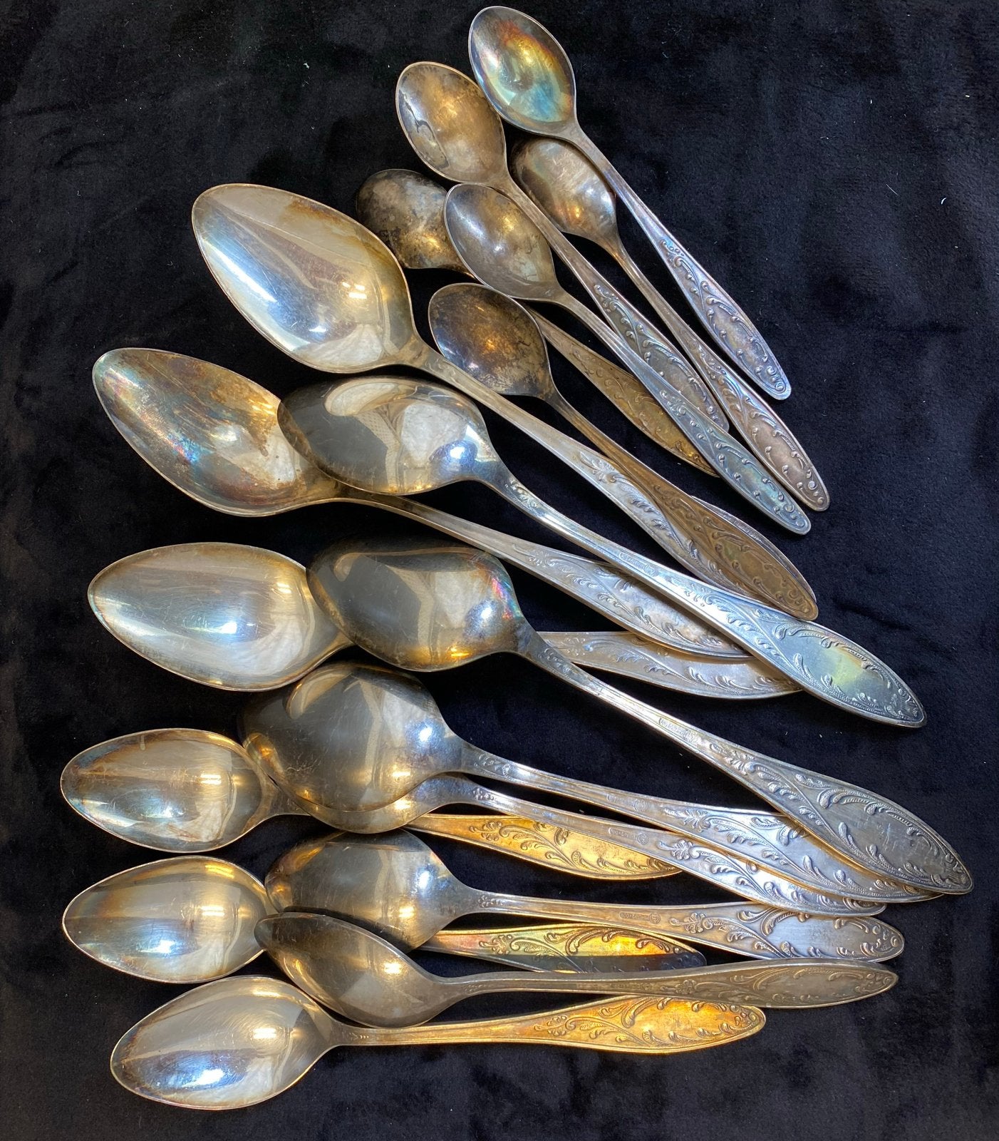 Vintage Sovjet Verzilverd Bestek Set (18-delig), Ophalen of Verzenden