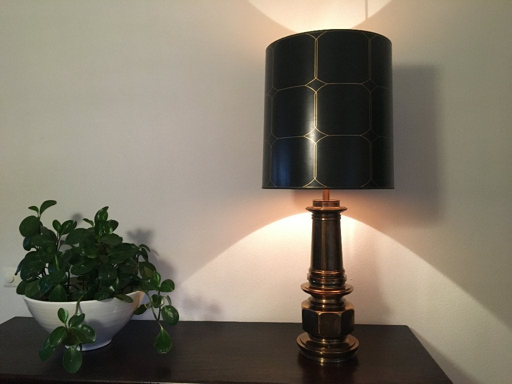 Stiffel. Stijlvolle, Hollywood Regency, vintage tafellamp, Ophalen
