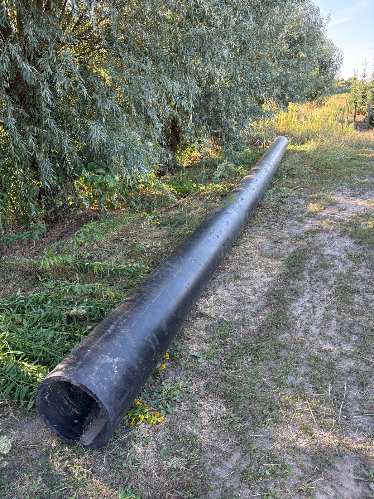 Zwarte PE 100 buis 400 x 23,7 mm, Ophalen, Gebruikt, 6 meter of meer, 80 mm of meer