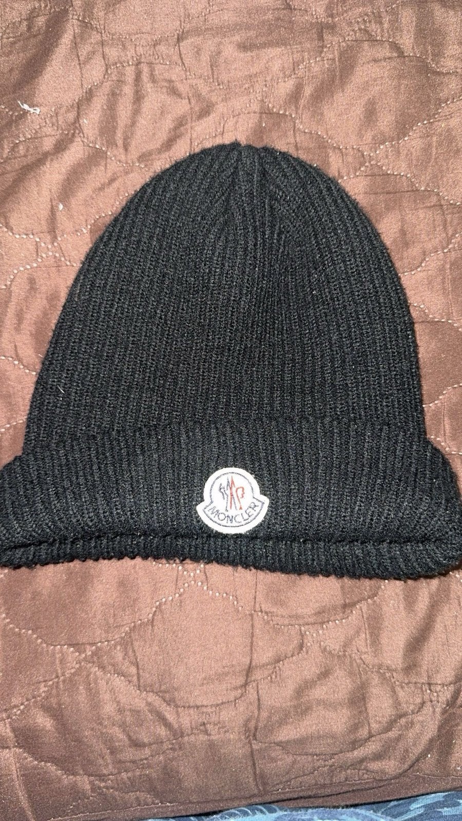 Moncler muts - Zwart, One size fits all, Ophalen, Zo goed als nieuw, One size fits all, Hoed