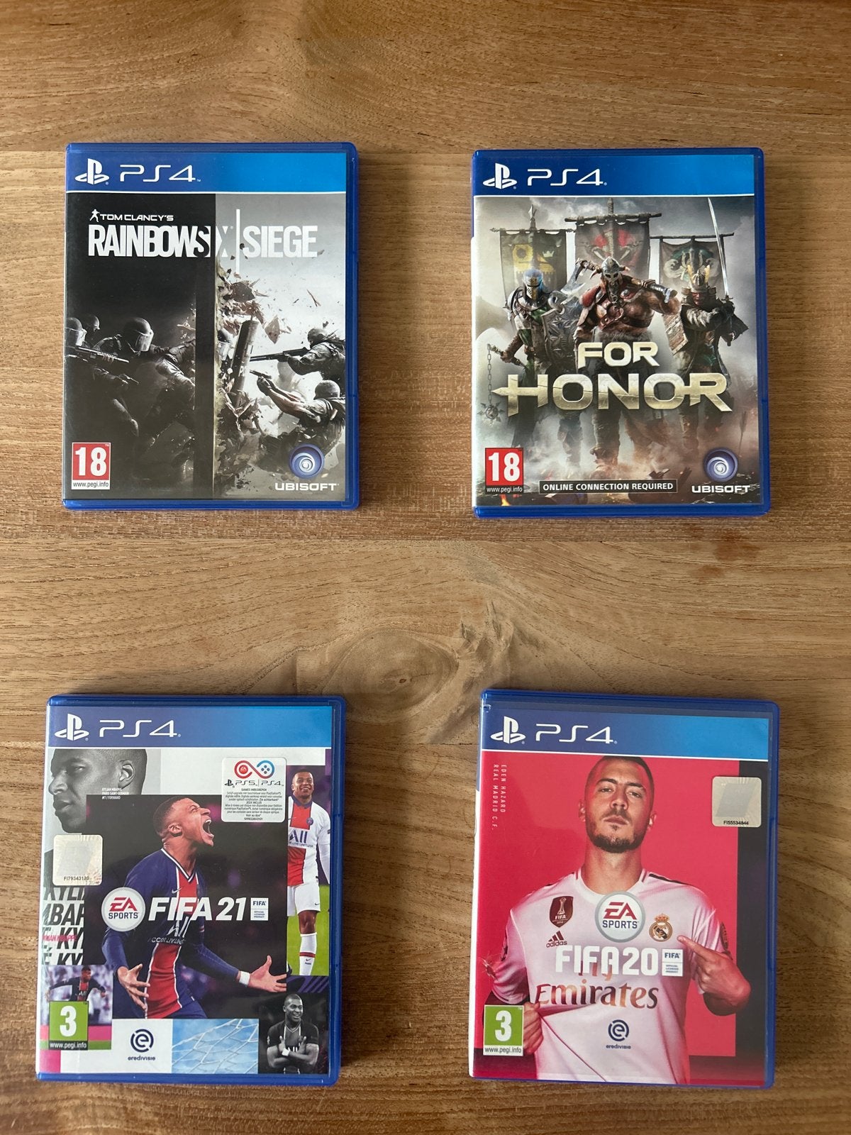 PS4 Games: Rainbow Six Siege, For Honor, FIFA 21, FIFA 20, Online, Gebruikt, Vanaf 18 jaar, Shooter