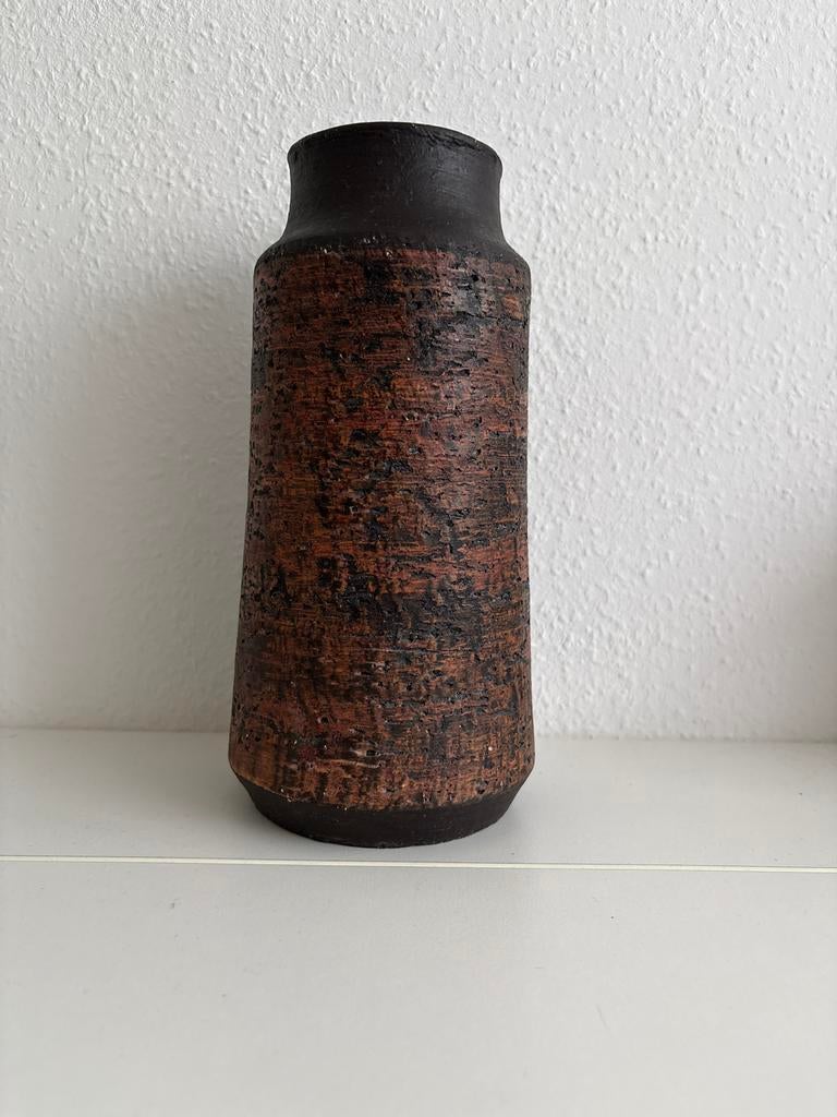 Jaap Ravelli vaas 200 - Berkenbast textuur, Ophalen of Verzenden