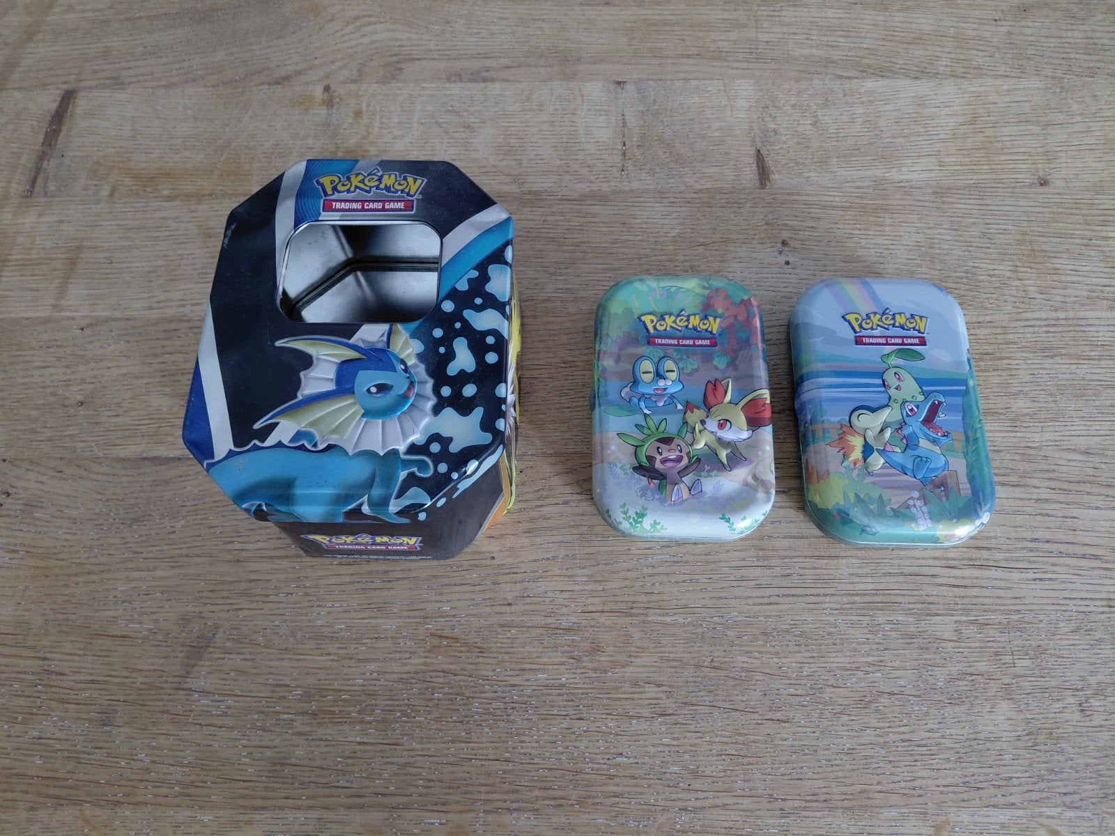 Pokémon blikken - set van 3, Ophalen of Verzenden, Gebruikt, Overige, Overige merken