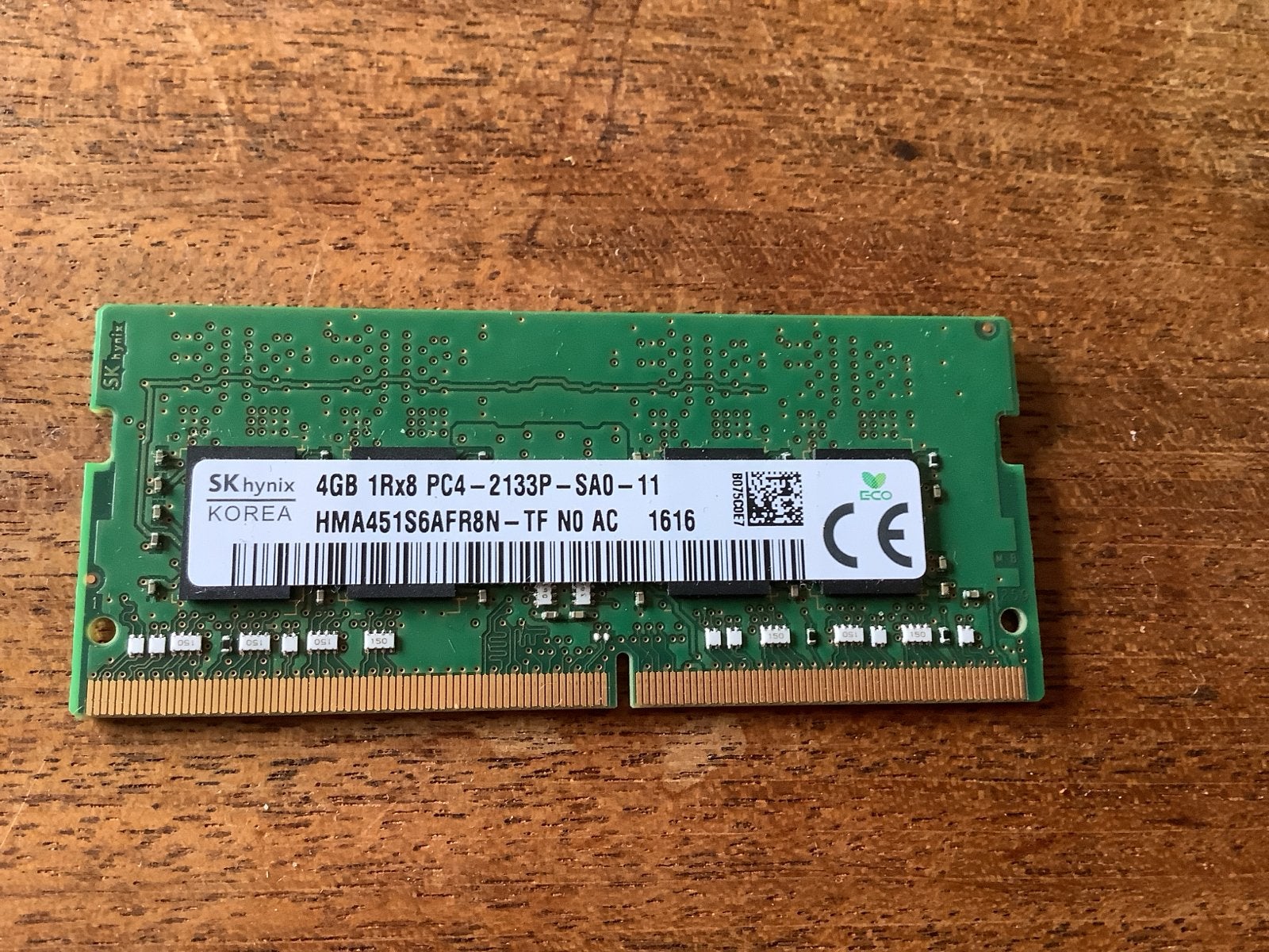SK Hynix 4GB DDR4 RAM PC4-2133P Laptop Geheugen, Gebruikt, DDR4, Ophalen of Verzenden, Laptop