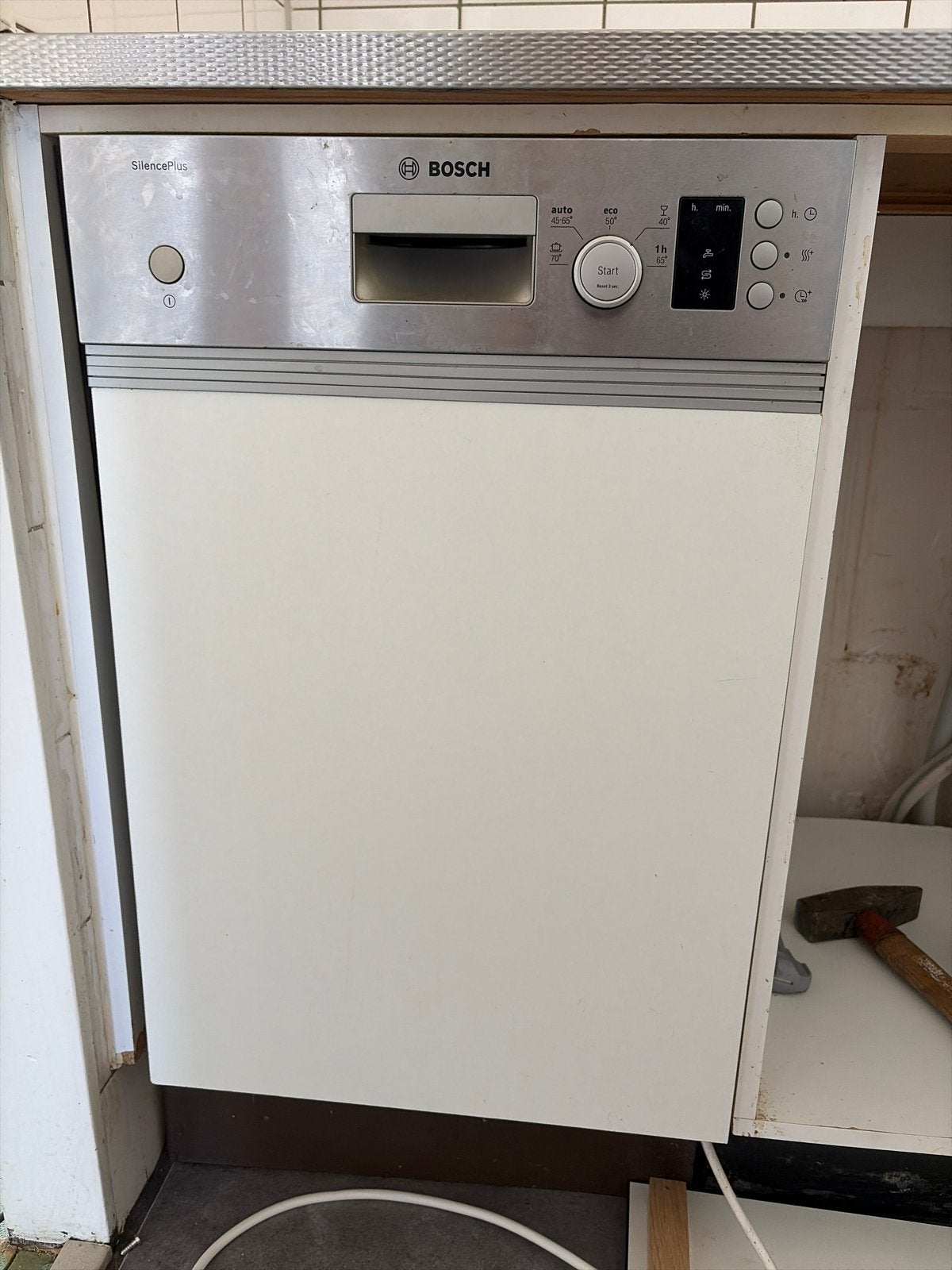 TEAB: Bosch SilencePlus Inbouw Vaatwasser - Goede Staat, Ophalen, Gebruikt, Minder dan 45 cm, Eco programma