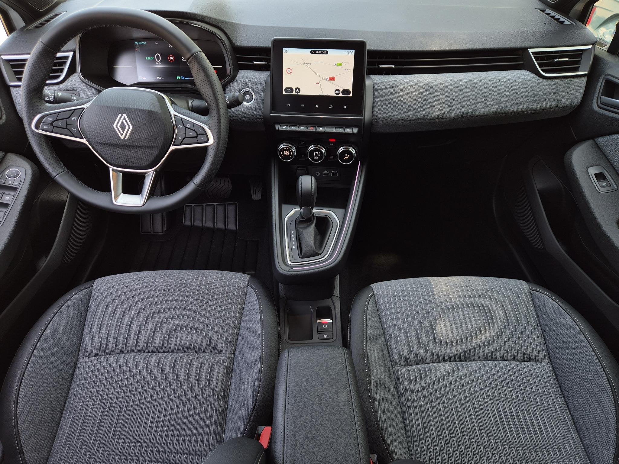 Renault Clio 1.6 E-Tech Full Hybrid 145 techno / Fabrieksgar, Auto's, Automatische klimaatregeling, Gebruikt, Euro 6, Leder en Stof