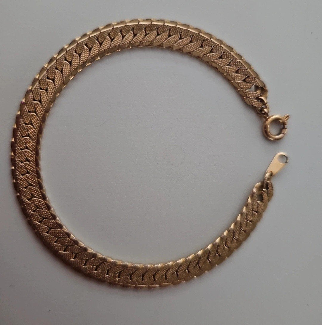 Gouden armband (geen echt goud), Ophalen of Verzenden, Gebruikt, Goud, Overige materialen