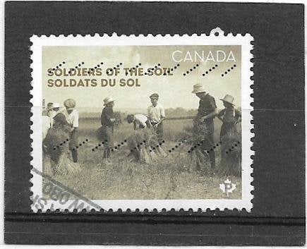 Canada 2024 Soldiers of the Soil, Verzenden, Gestempeld, Noord-Amerika
