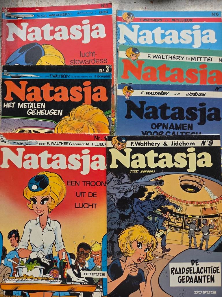 natasja 1,3,4,6,7,8,9, Meerdere stripboeken, Verzenden, Zo goed als nieuw