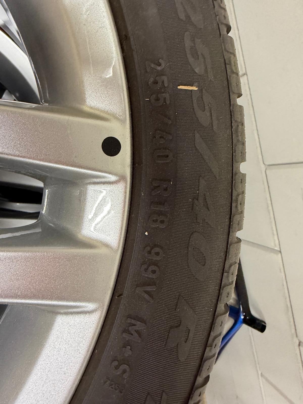 Mercedes SL lichtmetalen velgen incl. winterbanden, Ophalen, 18 inch, Gebruikt, 255 mm